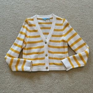 Draper James - Striped Yellow and Cream Women's Sweater